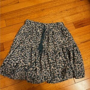 SHEIN Floral Mini Bubble Skirt